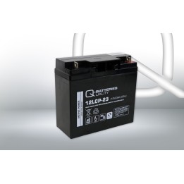 Rollstuhlbatterie 23Ah 12V Q-Battery 12LCP-23 | telebaterias.com