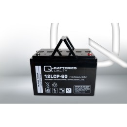 Wheelchair battery 63Ah 12V Q-Battery 12LCP-60 | telebaterias.com