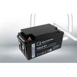 Batería para silla de ruedas 67Ah 12V Q-Battery 12LC-67 | telebaterias.com