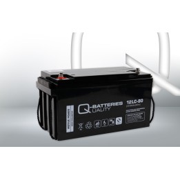 Rollstuhlbatterie 80Ah 12V Q-Battery 12LC-80 | telebaterias.com