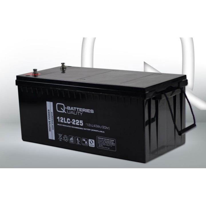 Batteria per carrozzina 243Ah 12V Q-Battery 12LC-225 | telebaterias.com