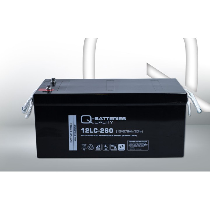 Rollstuhlbatterie 278Ah 12V Q-Battery 12LC-260 | telebaterias.com