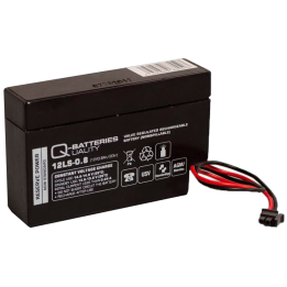 UPS battery 0.80Ah 12V Q-Battery 12LS-0.8 JST | telebaterias.com