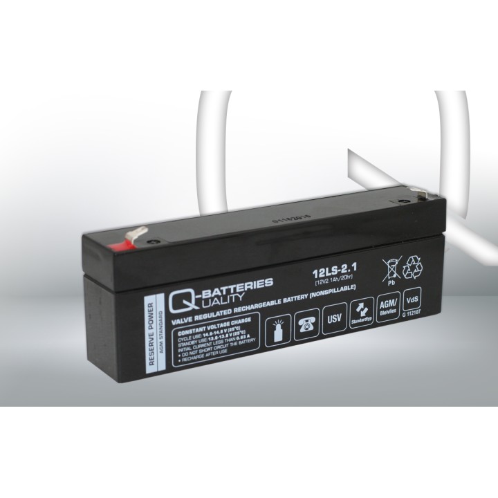 Batteria per UPS 2.10Ah 12V Q-Battery 12LS-2.1 | telebaterias.com