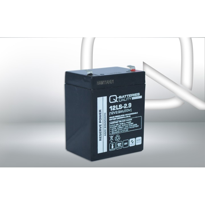 Batteria per UPS 2.90Ah 12V Q-Battery 12LS-2.9 | telebaterias.com