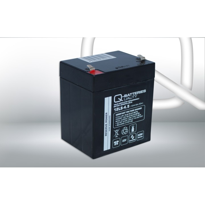 Bateria para UPS 4.50Ah 12V Q-Battery 12LS-4.5 | telebaterias.com