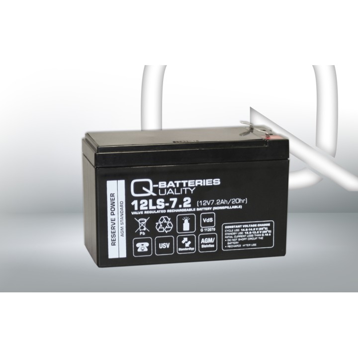 Batteria per UPS 7.20Ah 12V Q-Battery 12LS-7.2 F2 | telebaterias.com