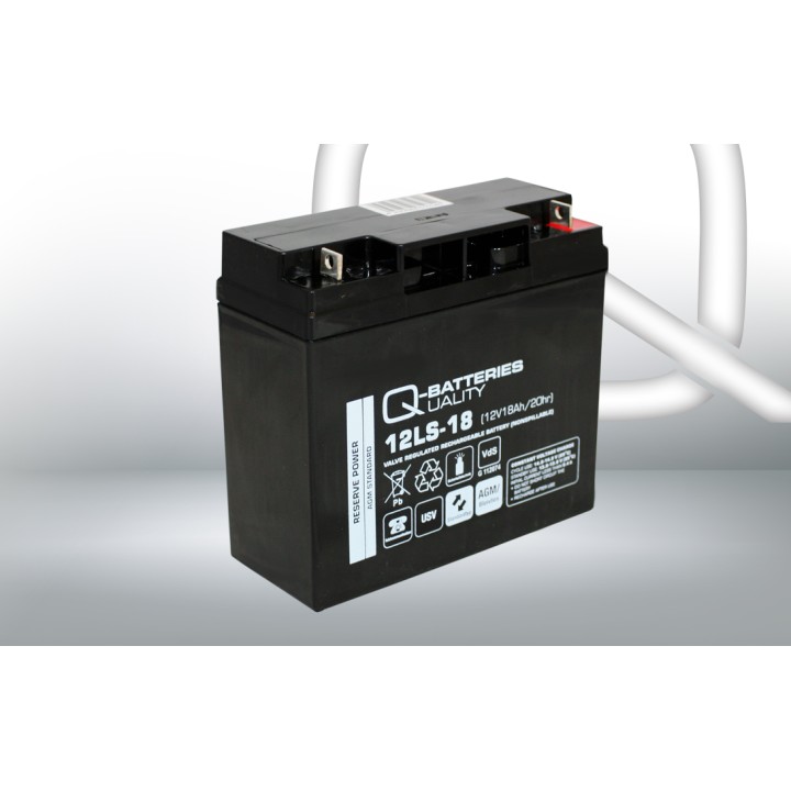 Batterie pour onduleur 18Ah 12V Q-Battery 12LS-18 | telebaterias.com
