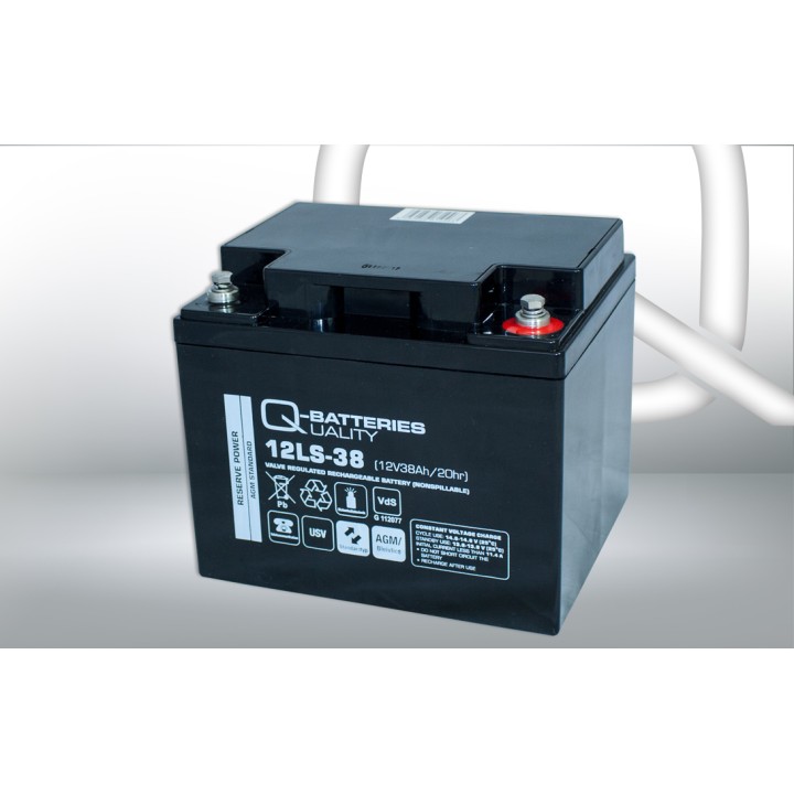 Batterie pour onduleur 38Ah 12V Q-Battery 12LS-38 | telebaterias.com