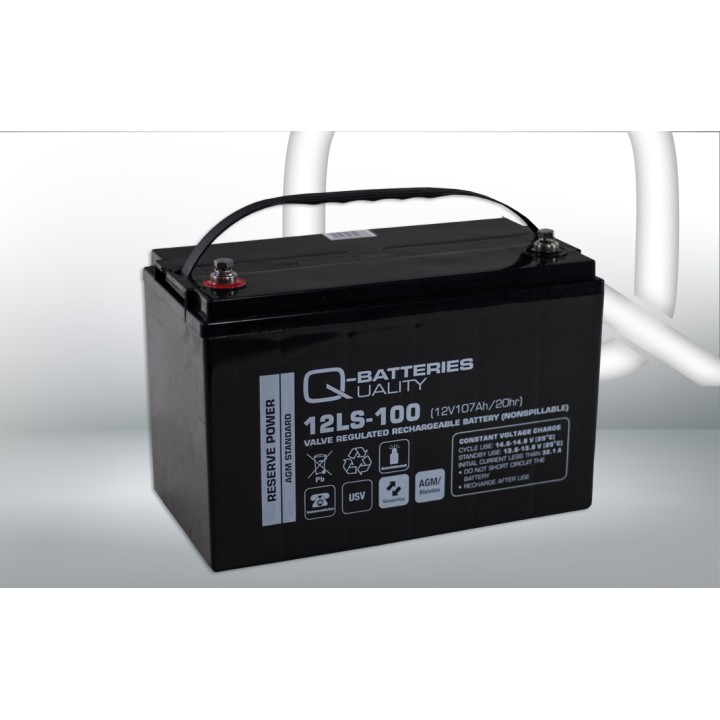 UPS battery 107Ah 12V Q-Battery 12LS-100 | telebaterias.com