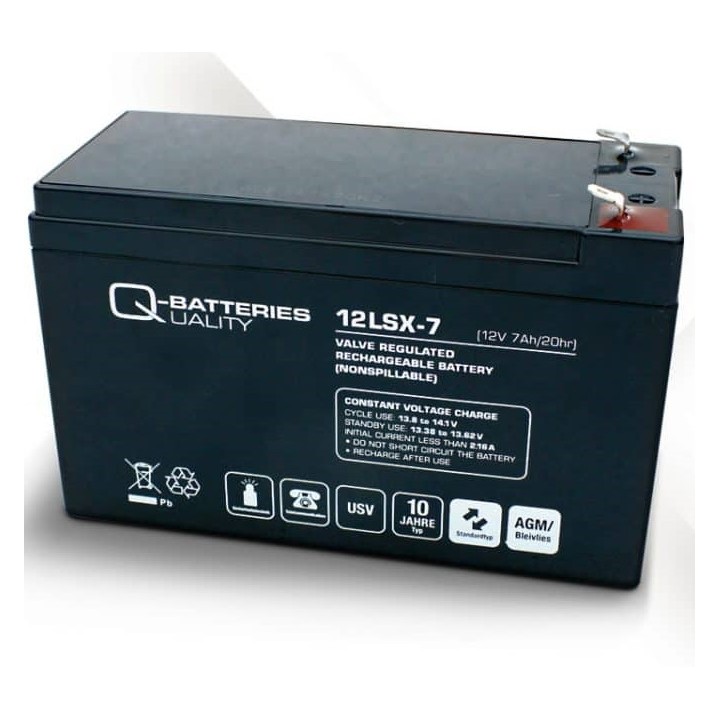 Batteria per UPS 17Ah 12V Q-Battery 12LSX-7 F1 | telebaterias.com