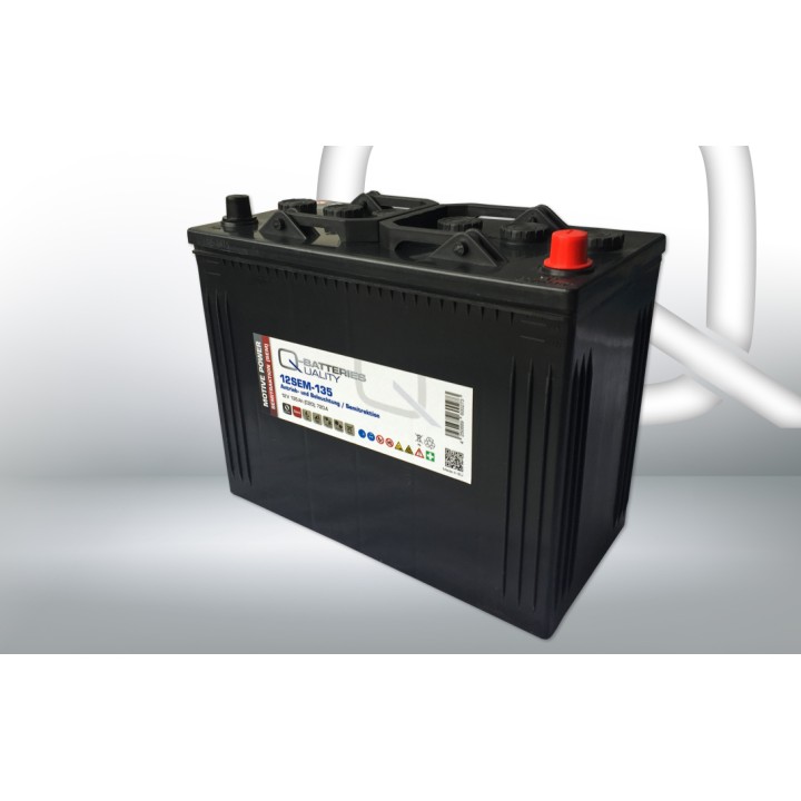 Batterie de caravane 135Ah 12V Q-Battery 12SEM-135 | telebaterias.com