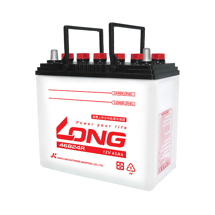 Autobatterie 45Ah 12V Long 46B24R | telebaterias.com