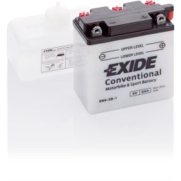 Batería de moto 6Ah 6V 40A Exide 6N6-3B-1 | telebaterias.com