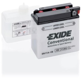Motorradbatterie 11Ah 6V 95A Exide 6N11A-1B | telebaterias.com