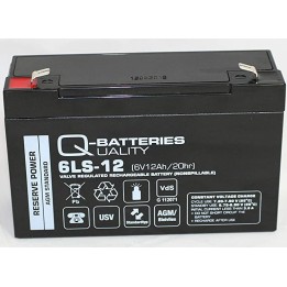Batterie pour onduleur 12Ah 6V Q-Battery 6LS-12 | telebaterias.com