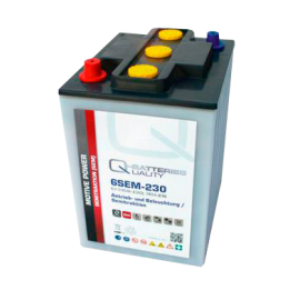 Batteria per caravan 230Ah 6V Q-Battery 6SEM-230 | telebaterias.com