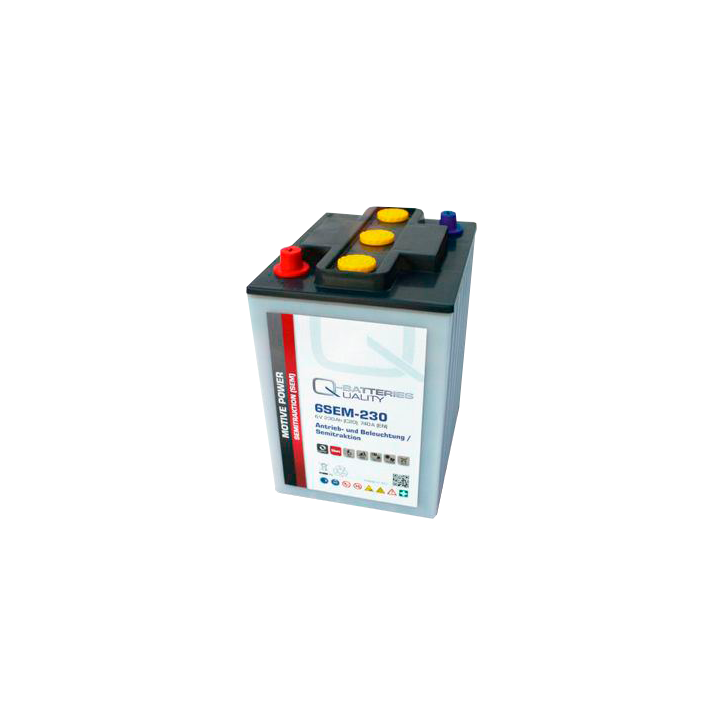 Caravan battery 230Ah 6V Q-Battery 6SEM-230 | telebaterias.com
