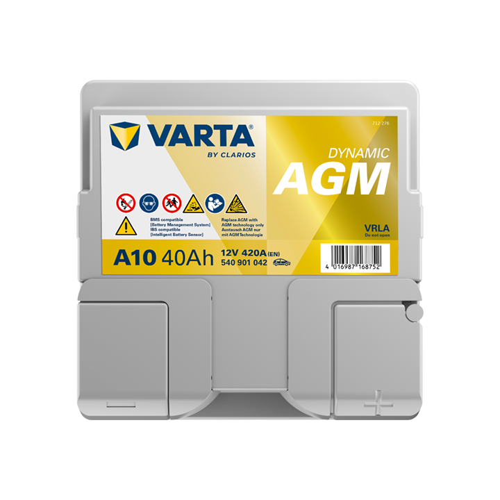 Batería auxiliar 40Ah 12V 420A Varta A10 | telebaterias.com