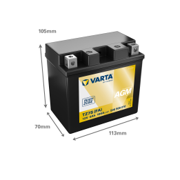 Batería de moto 6Ah 12V 100A Varta 506909010 | telebaterias.com