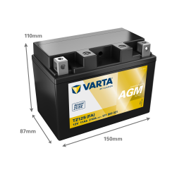 Batería de moto 11Ah 12V 210A Varta 511909021 | telebaterias.com