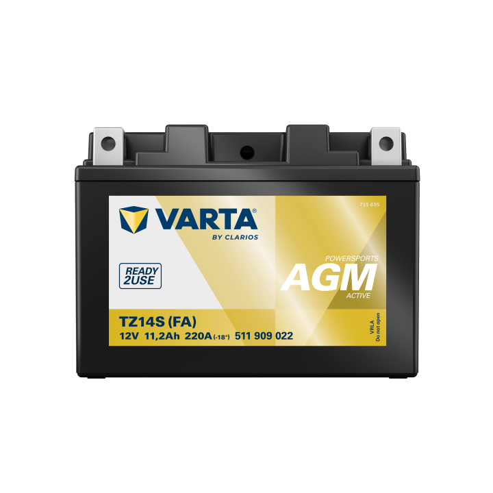 Batería de moto 11Ah 12V 220A Varta 511909022 | telebaterias.com