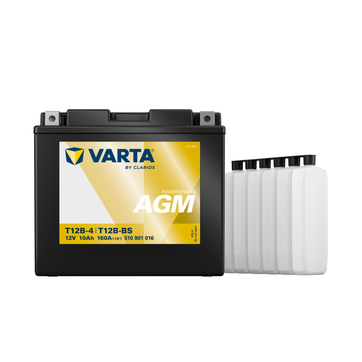 Motorcycle battery 10Ah (10h) 12V 160A Varta 510901016 | telebaterias.com