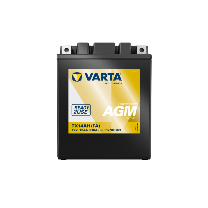 Batterie de moto 12Ah (10h) 12V 210A Varta 512909021 | telebaterias.com