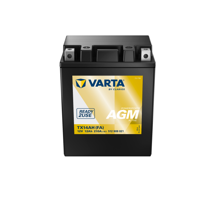 Batería de moto 12Ah (10h) 12V 210A Varta 512909021 | telebaterias.com