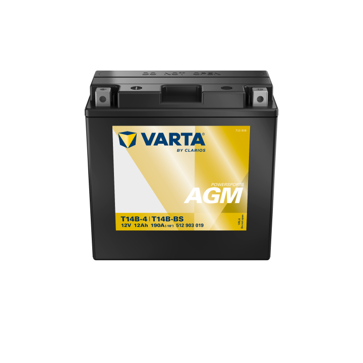 Batería de moto 12Ah (10h) 12V 190A Varta 512903019 | telebaterias.com