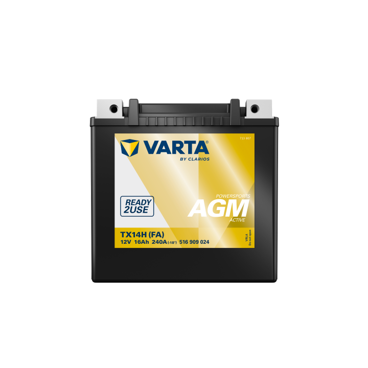 Batteria per moto 16Ah (10h) 12V 240A Varta 516909024 | telebaterias.com