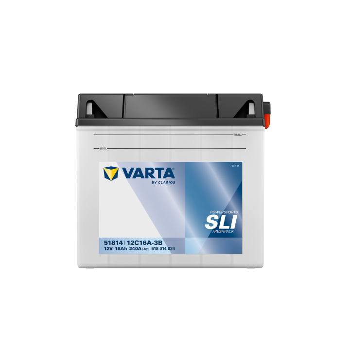 Motorcycle battery 18Ah (10h) 12V 240A Varta 518014024 | telebaterias.com