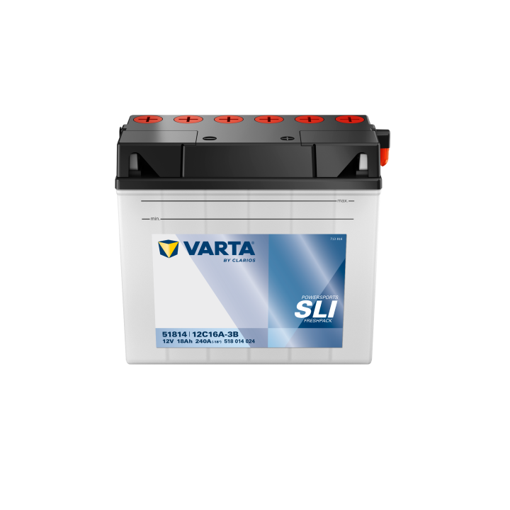 Motorcycle battery 18Ah (10h) 12V 240A Varta 518014024 | telebaterias.com