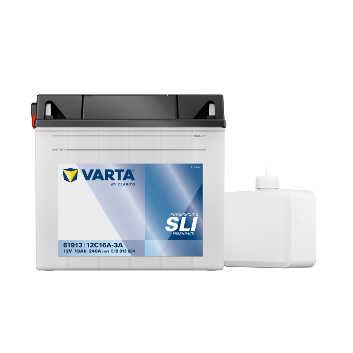 Batteria per moto 19Ah (10h) 12V 240A Varta 519013024 | telebaterias.com