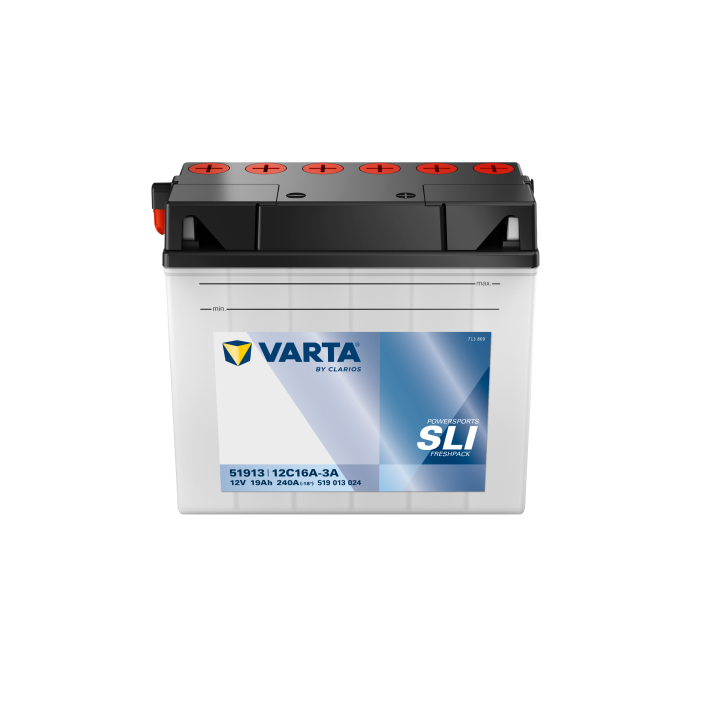 Batería de moto 19Ah (10h) 12V 240A Varta 519013024 | telebaterias.com