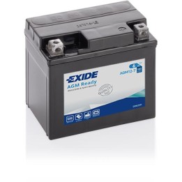 Motorcycle battery 6Ah 12V 100A Exide AGM12-7 | telebaterias.com