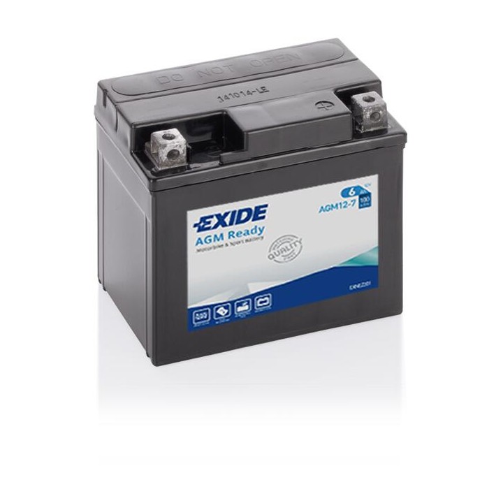 Motorradbatterie 6Ah 12V 100A Exide AGM12-7 | telebaterias.com