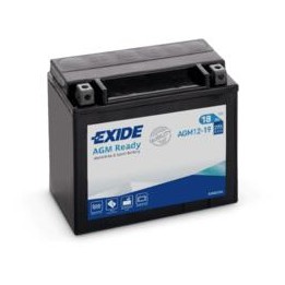Motorcycle battery 18Ah 12V 270A Exide AGM12-19 | telebaterias.com