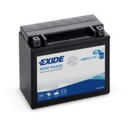 Batería de moto 18Ah 12V 270A Exide AGM12-19.1 | telebaterias.com