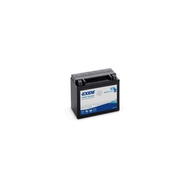 Batterie de moto 18Ah 12V 270A Exide AGM12-19.1 | telebaterias.com