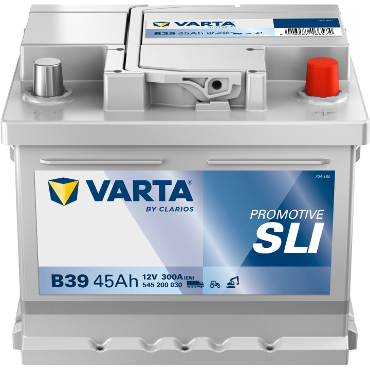 Batería de camión 45Ah 12V 300A Varta B39 | telebaterias.com