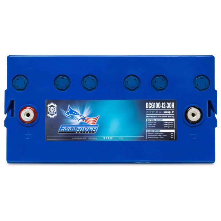 Batería de caravana 100Ah 12V Fullriver DCG100-12-30H | telebaterias.com