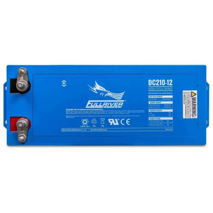 Bateria de barco 210Ah 12V 1180A Fullriver DC210-12APW | telebaterias.com