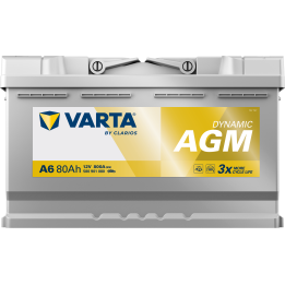 Batería Start-Stop 80Ah 12V 800A Varta A6 | telebaterias.com
