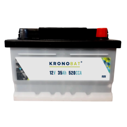 Batería auxiliar 35Ah 12V 520A Kronobat AUX1 | telebaterias.com
