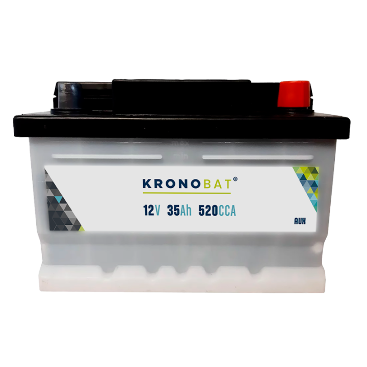 Batteria ausiliaria 35Ah 12V 520A Kronobat AUX1 | telebaterias.com