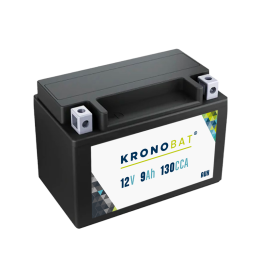 Batteria ausiliaria 9Ah 12V 130A Kronobat AUX9 | telebaterias.com