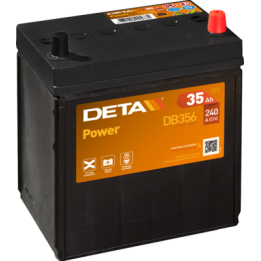 Batterie de voiture 35Ah 12V 240A Deta DB356 | telebaterias.com