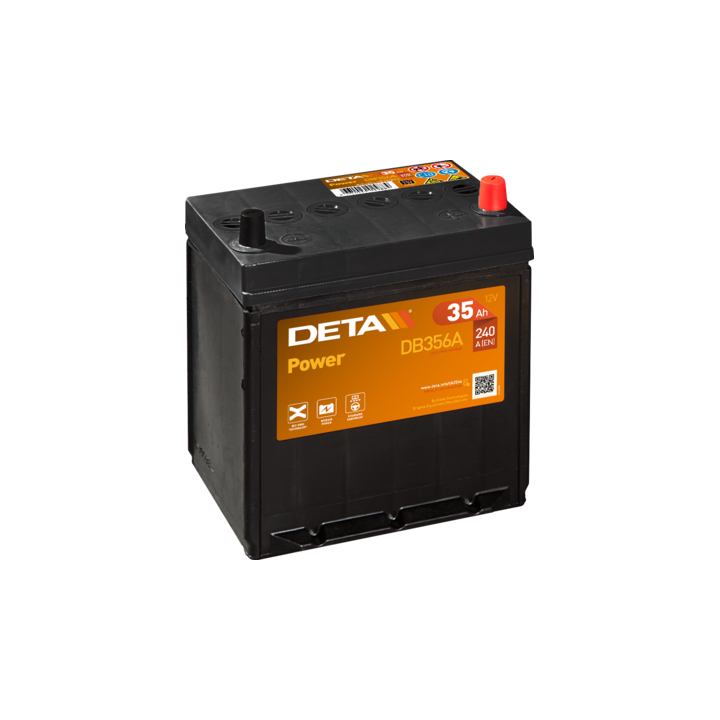 Batería de coche 35Ah 12V 240A Deta DB356A | telebaterias.com