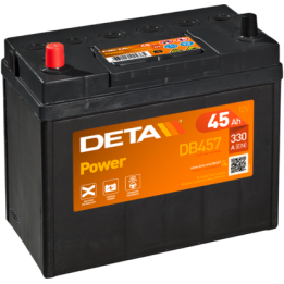 Batteria per auto 45Ah 12V 330A Deta DB457 | telebaterias.com